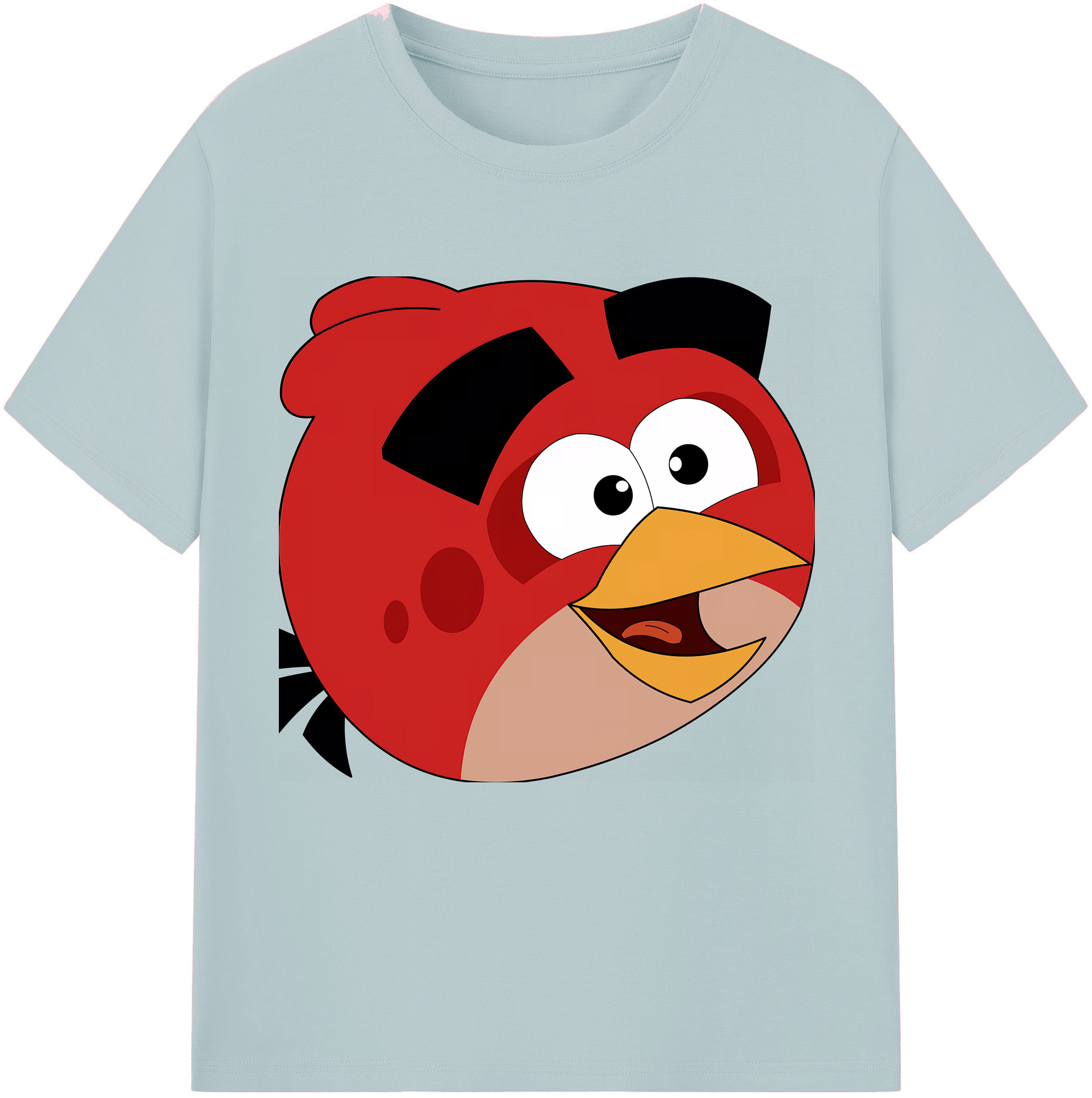 （画像用） Angry Birds アングリーバード 綿100％半袖Tシャツ（フロントプリント）